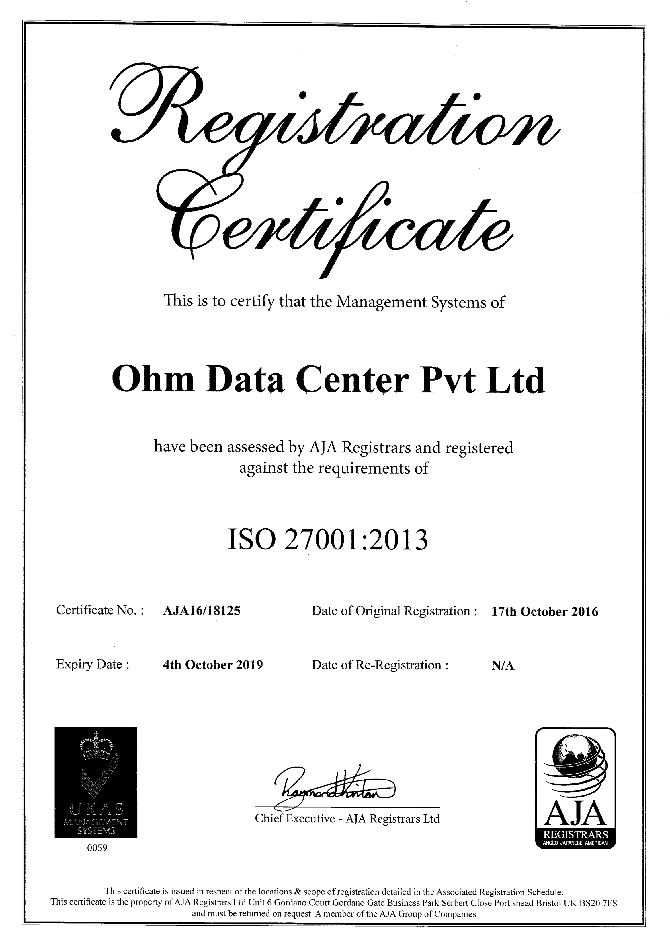 Ohm DC 27001_2013 cert (2)-1